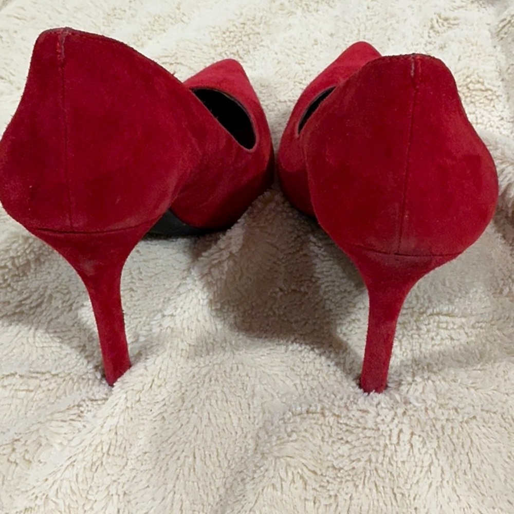 BCBGeneration Red Suede Heels - Picture 3 of 4
